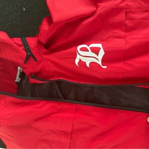 Baylor Tn Red Windbreaker Jacket with Logo